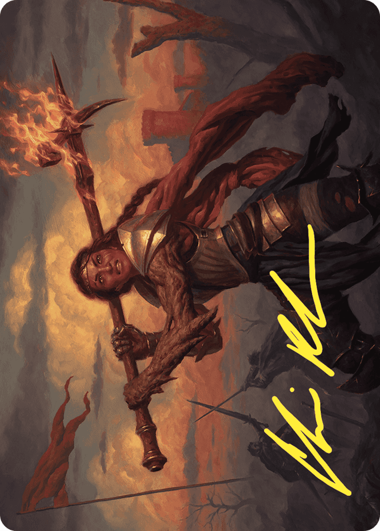 Imodane, the Pyrohammer // Imodane, the Pyrohammer (AWOE-018) - Wilds of Eldraine Art Series (Borderless)