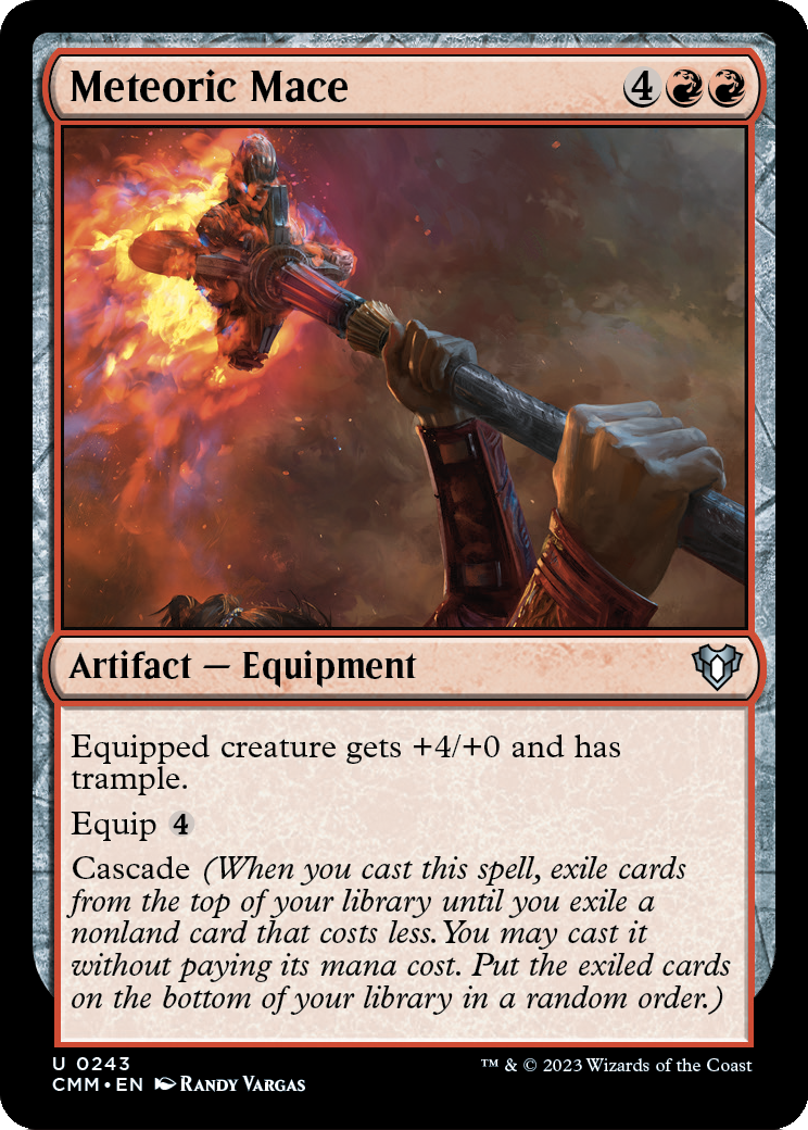 Meteoric Mace [Commander Masters] Foil