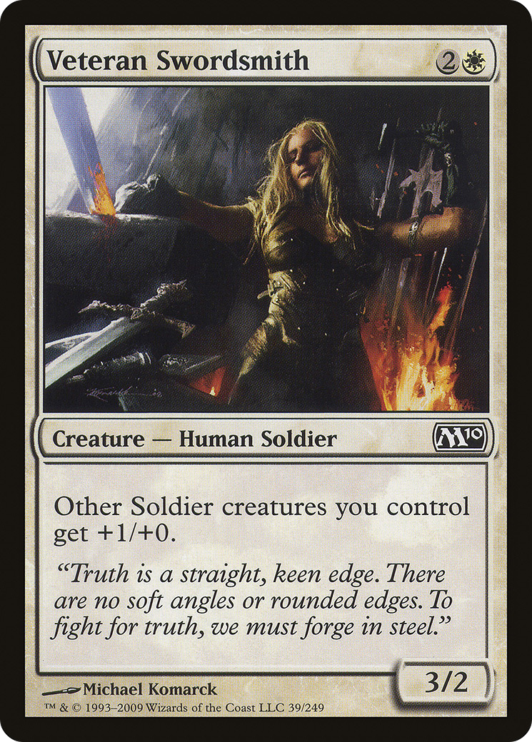 Veteran Swordsmith [Magic 2010] Foil