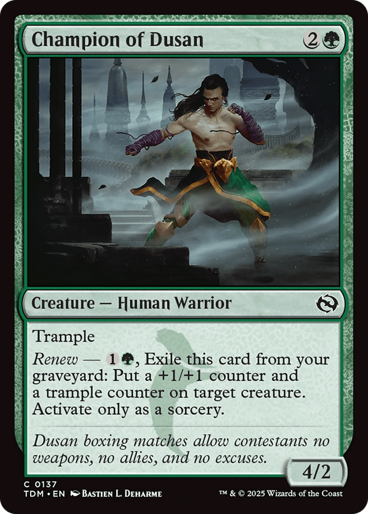 Champion of Dusan (137) [Tarkir: Dragonstorm]  Foil