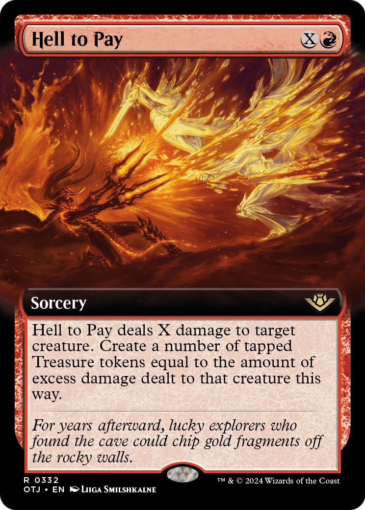 Hell to Pay (Extended Art) [Outlaws of Thunder Junction] Foil