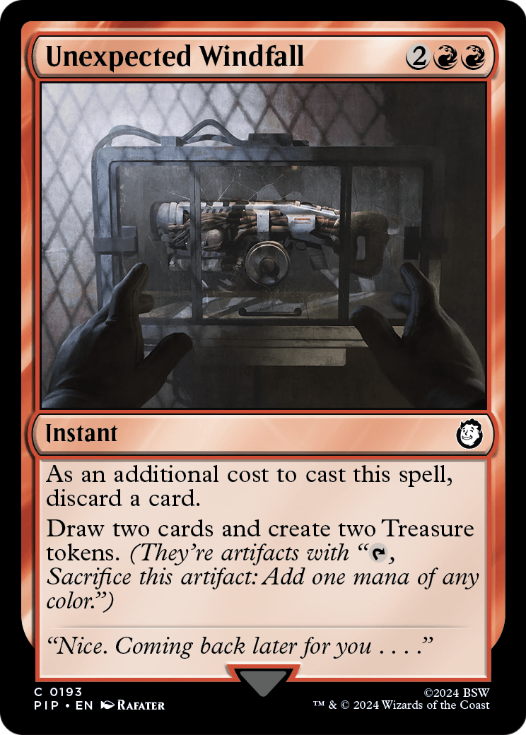 Unexpected Windfall [Fallout] Foil