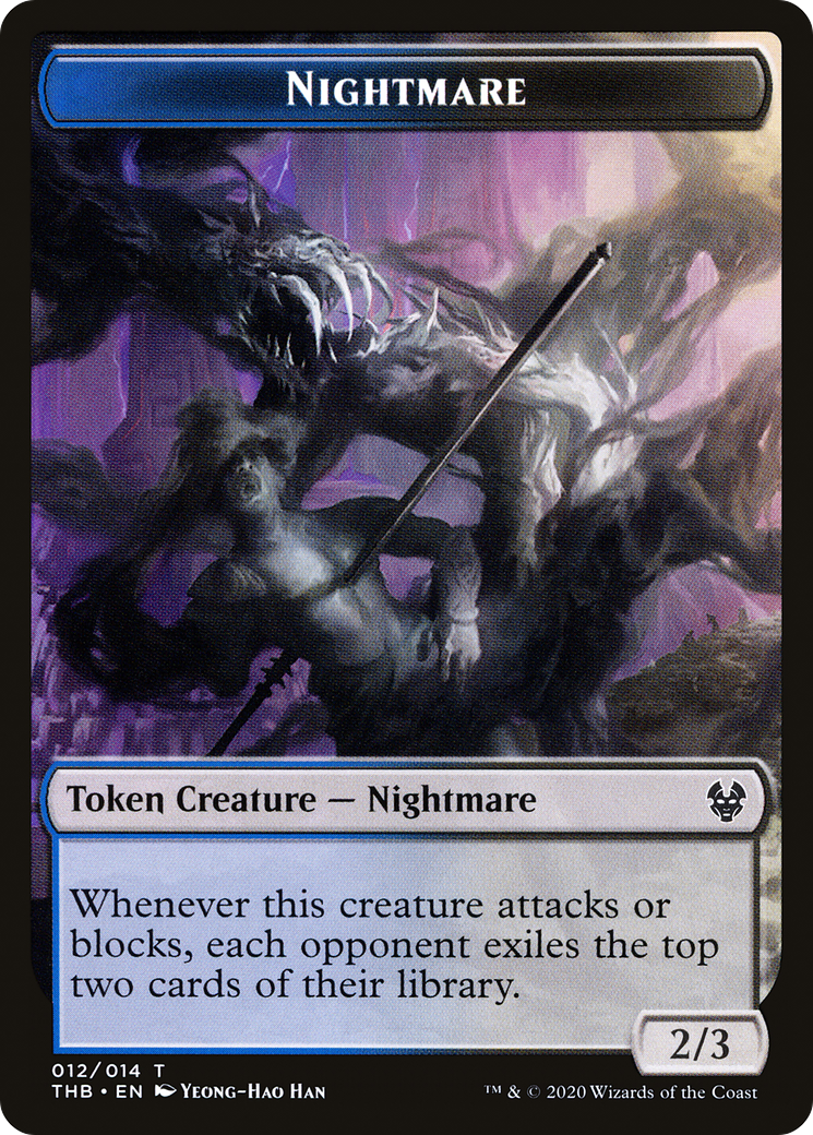 Nightmare (TTHB-012) - Theros Beyond Death Tokens Foil
