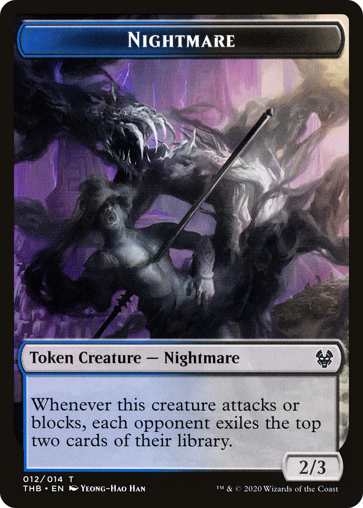 Nightmare (TTHB-012) - Theros Beyond Death Tokens Foil