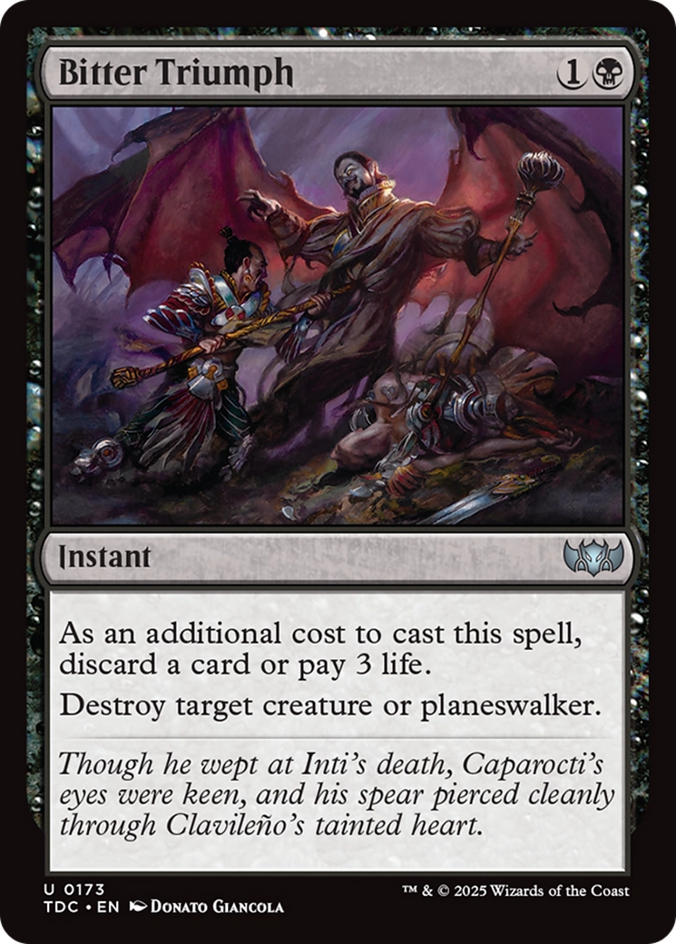 Bitter Triumph (173) [Commander: Tarkir: Dragonstorm]