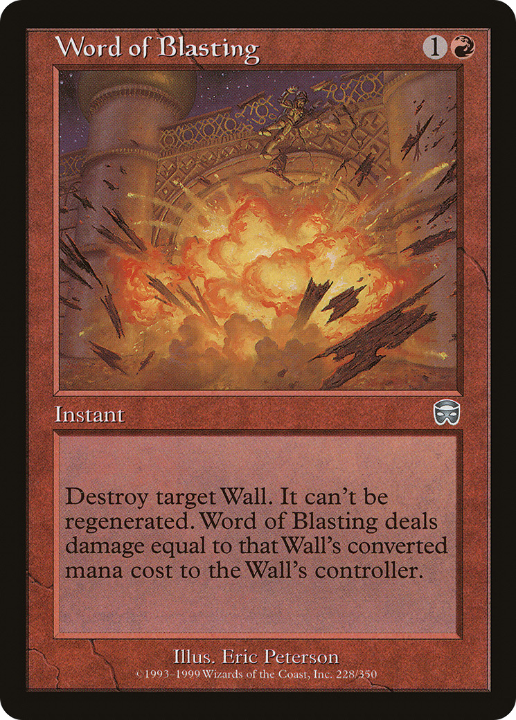 Word of Blasting [Mercadian Masques] Foil