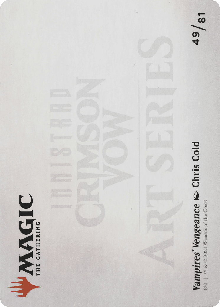 Vampires' Vengeance // Vampires' Vengeance (AVOW-049) - Crimson Vow Art Series (Borderless) Foil