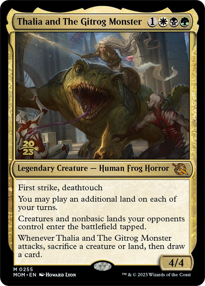 Thalia and The Gitrog Monster 255s/162 (Prerelease Cards)  - Foil