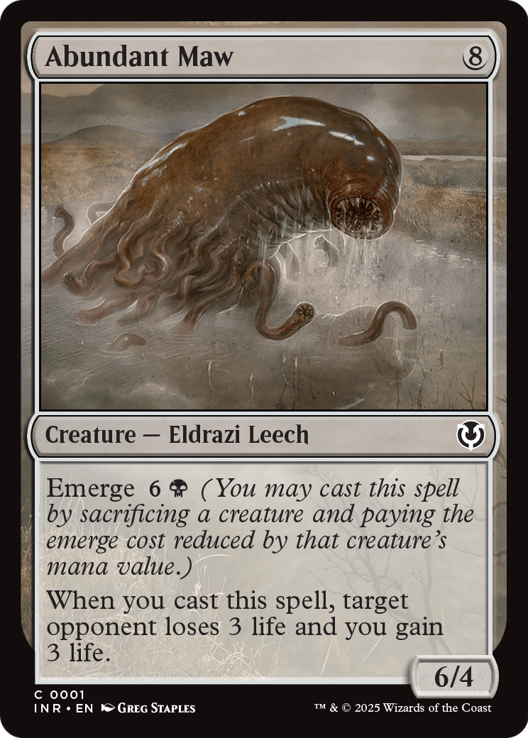 Abundant Maw (-001) [Innistrad Remastered]  Foil