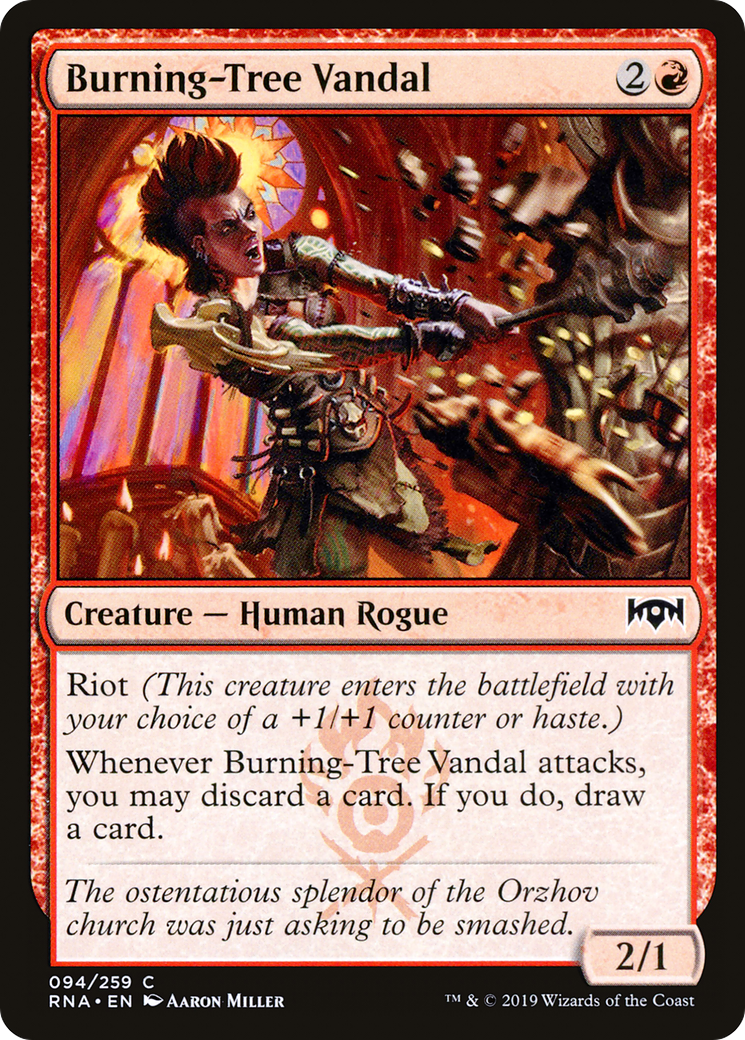 Burning-Tree Vandal [Ravnica Allegiance] Foil