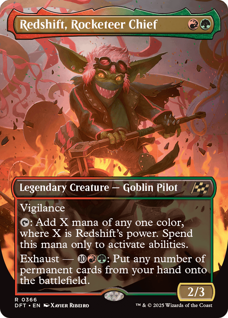 Redshift, Rocketeer Chief |  Foil (366) [Aetherdrift]