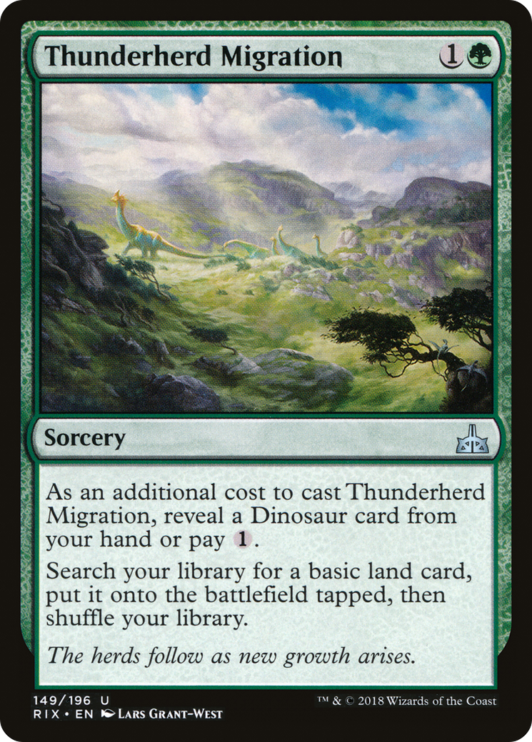 Thunderherd Migration [Rivals of Ixalan] Foil