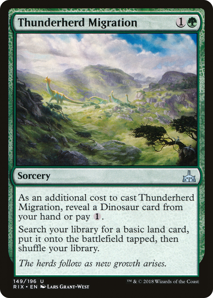 Thunderherd Migration [Rivals of Ixalan] Foil