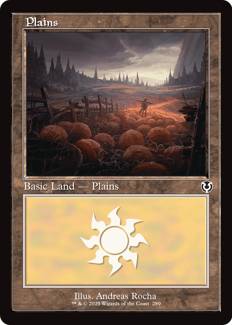 Plains (289) (Retro Frame) |  Foil (289) [Innistrad Remastered]