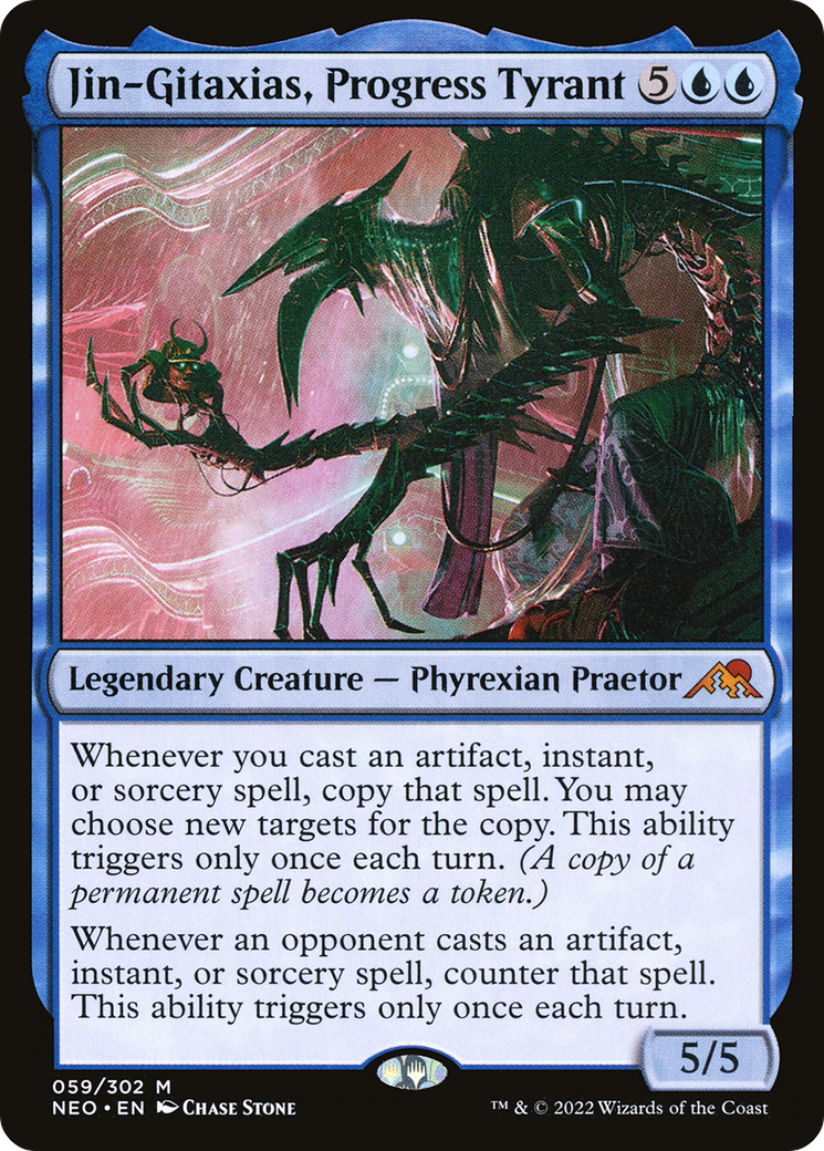 Jin-Gitaxias, Progress Tyrant [Kamigawa: Neon Dynasty] Foil