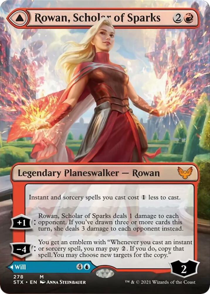 Rowan Scholar of Sparks Borderless 278 (Strixhaven: School of Mages) 