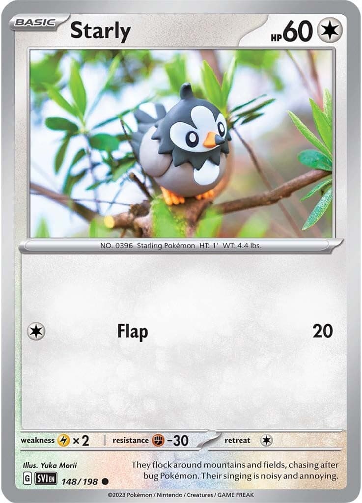 Starly 148/198 - SV01 Scarlet & Violet Base Set Reverse Holofoil