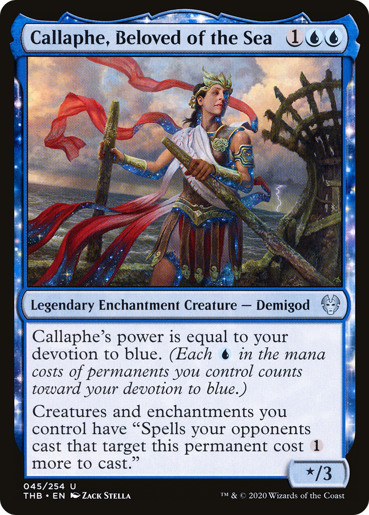 Callaphe, Beloved of the Sea [Theros Beyond Death] Foil