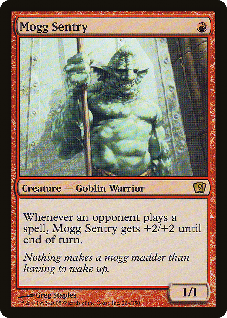 Mogg Sentry [Ninth Edition] Foil