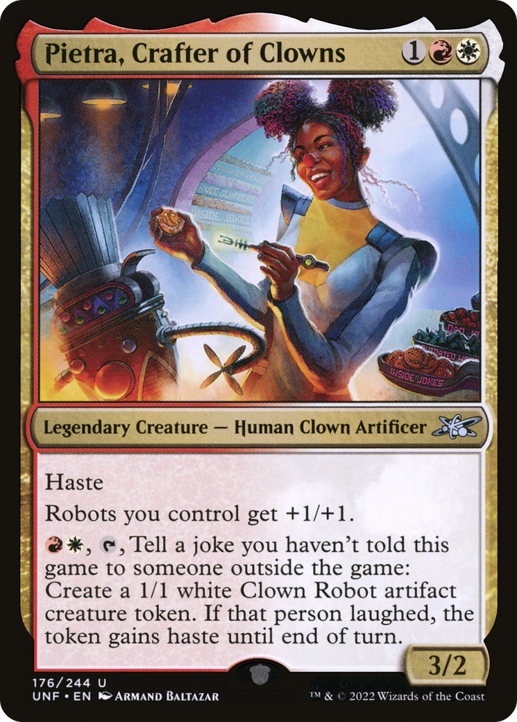 Pietra, Crafter of Clowns [Unfinity] Foil