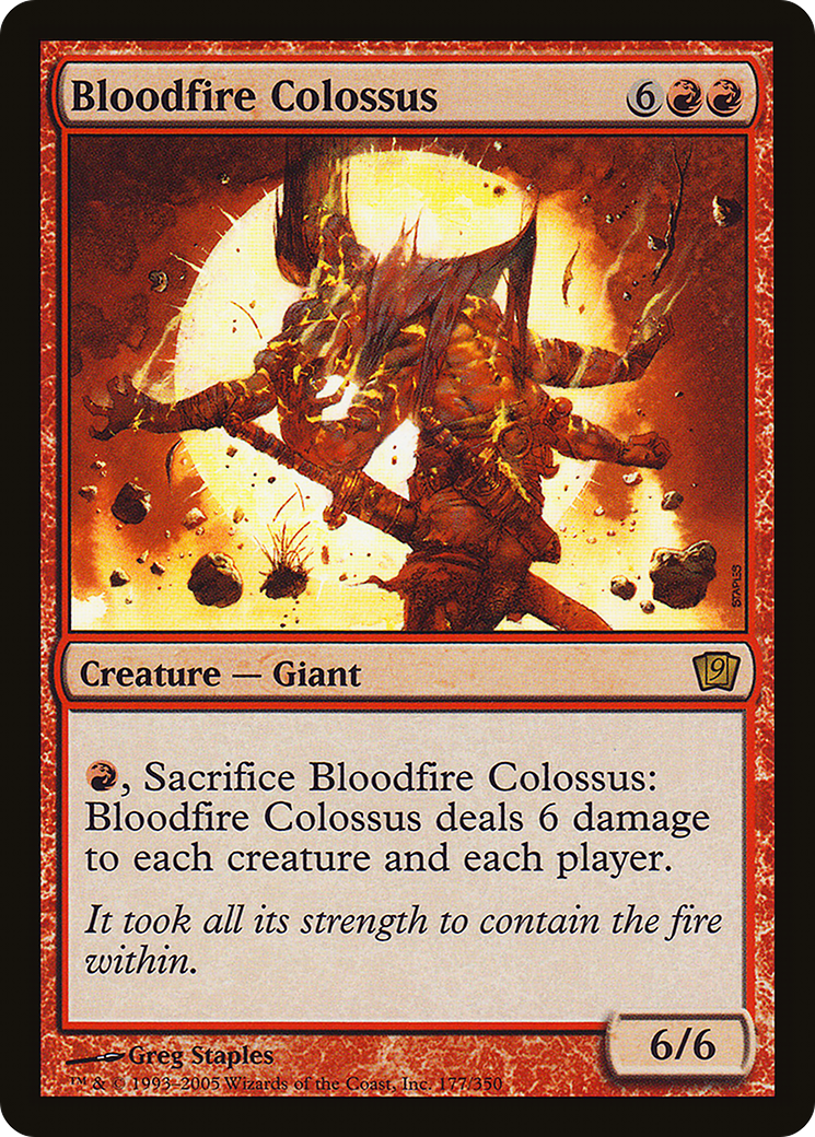 Bloodfire Colossus [Ninth Edition] Foil
