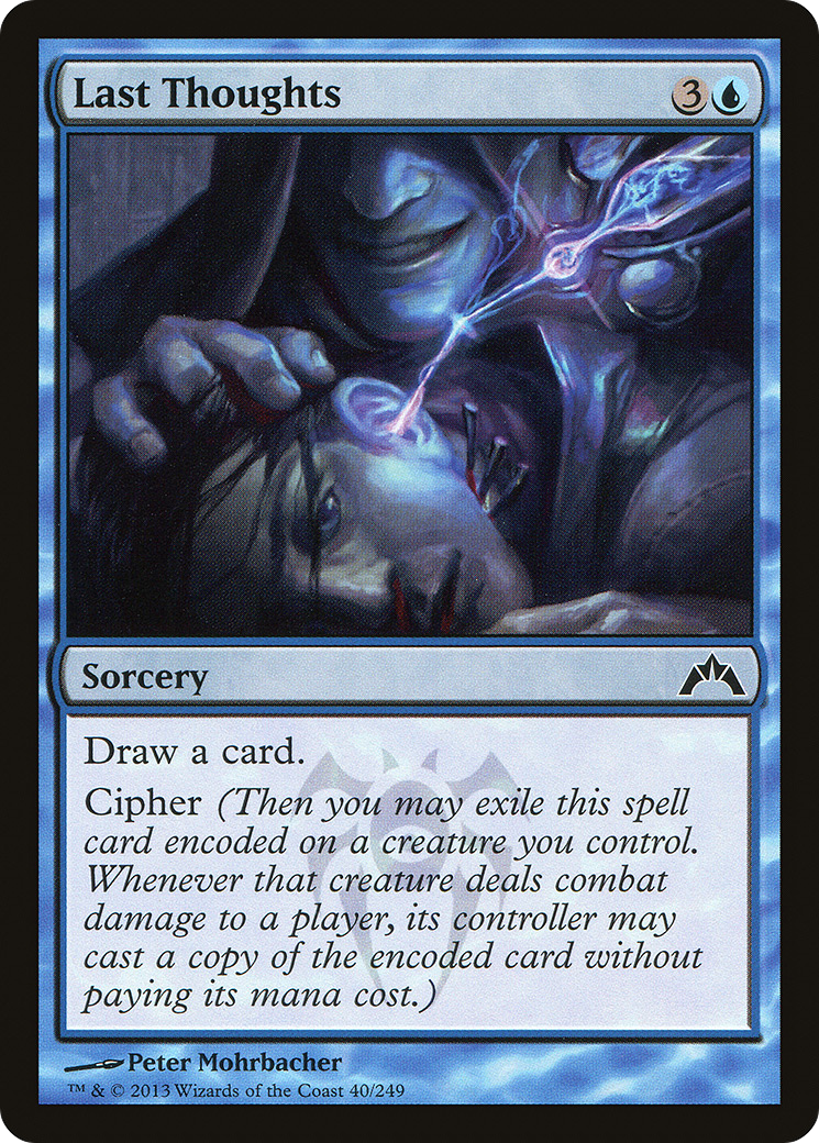 Last Thoughts [Gatecrash] Foil