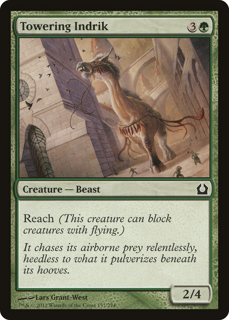 Towering Indrik [Return to Ravnica] Foil
