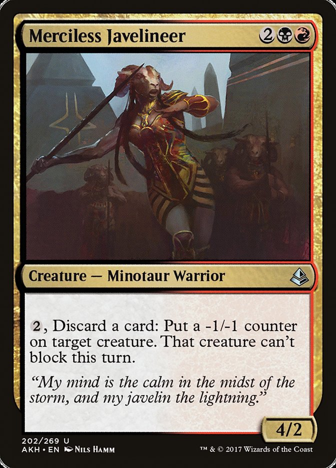 Merciless Javelineer 202/269 (Amonkhet) 