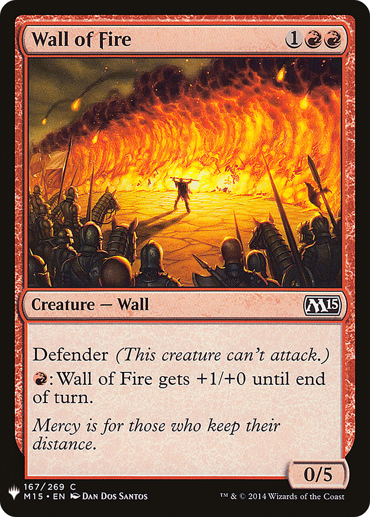 Wall of Fire |  (M15-167) [The List]