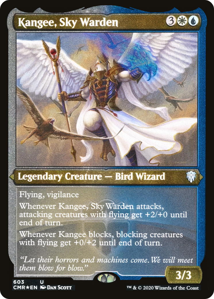 Kangee, Sky Warden (603) [Commander Legends]  Foil