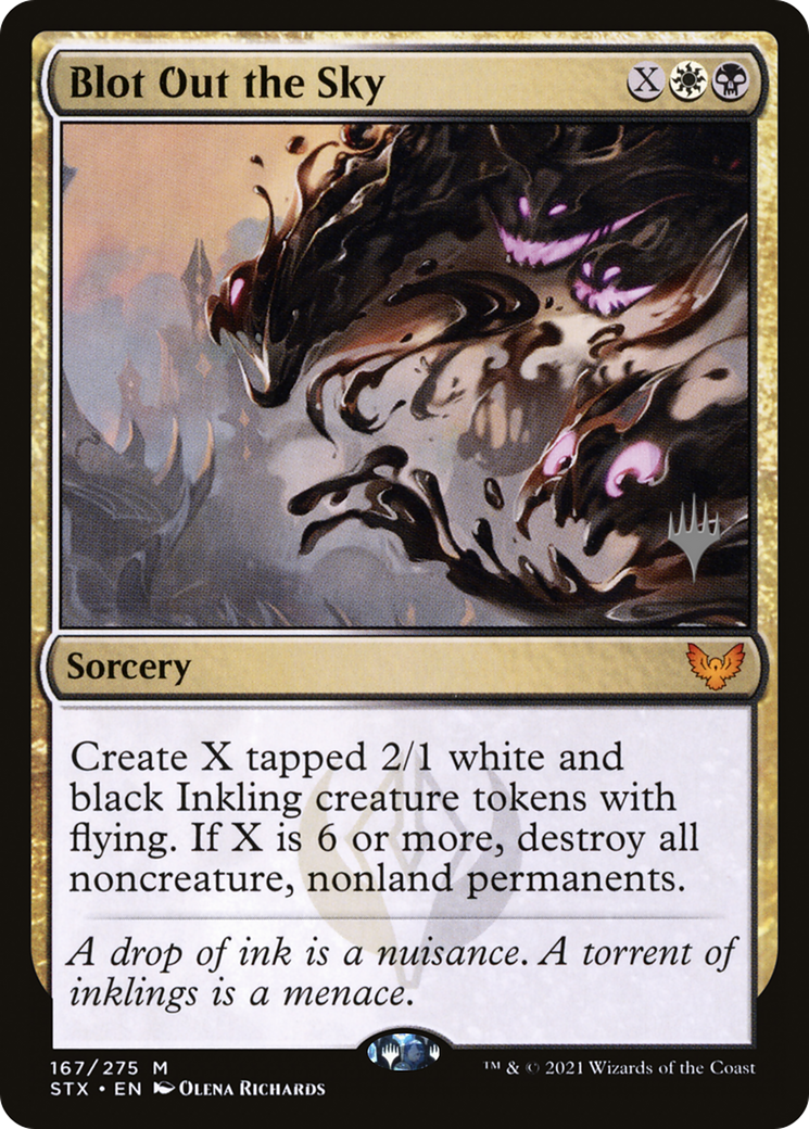 Blot Out the Sky (Promo Pack) [Strixhaven: School of Mages Promos] Foil