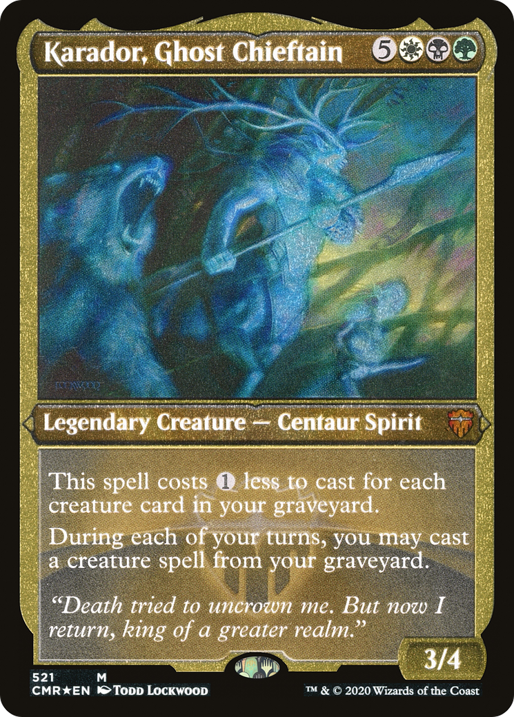 Karador, Ghost Chieftain (521) [Commander Legends]  Foil