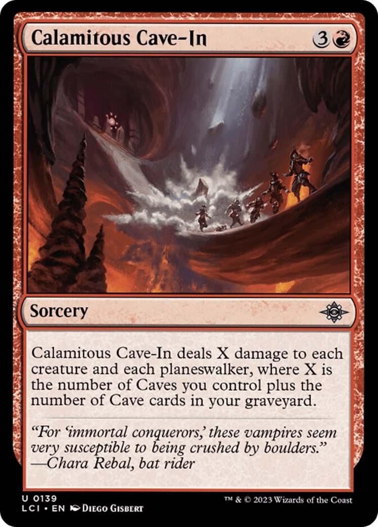 Calamitous Cave-In [The Lost Caverns of Ixalan] Foil