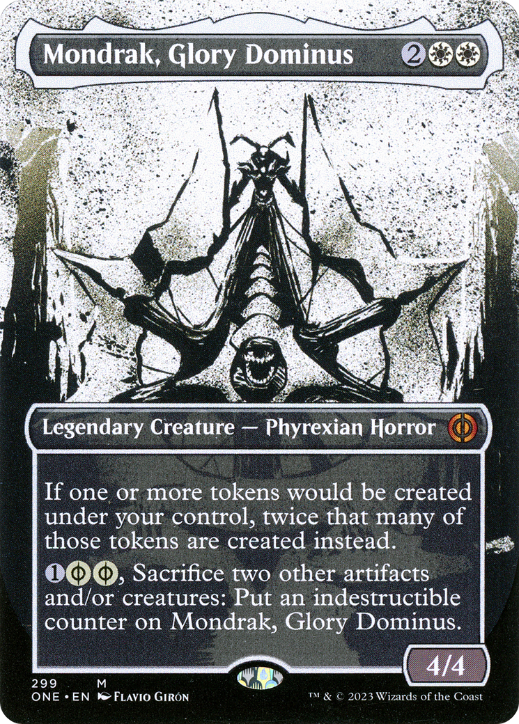 Mondrak, Glory Dominus (Borderless Ichor) [Phyrexia: All Will Be One] Foil