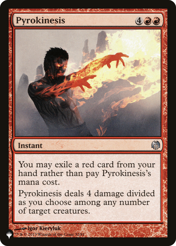 Pyrokinesis |  (DDL-32) [The List]