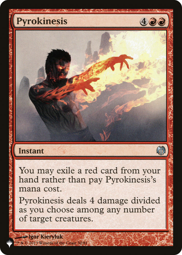 Pyrokinesis |  (DDL-32) [The List]