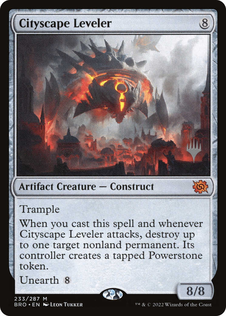 Cityscape Leveler (Promo Pack) [The Brothers' War Promos] Foil