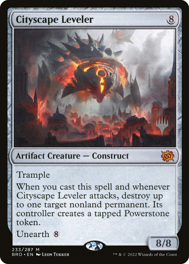 Cityscape Leveler (Promo Pack) [The Brothers' War Promos] Foil