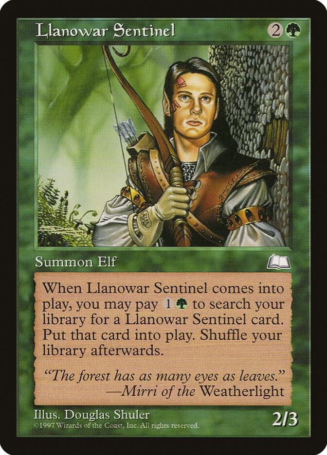 Llanowar Sentinel 134/167 (Weatherlight) 