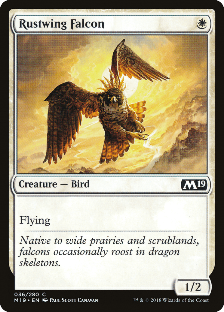 Rustwing Falcon [Core Set 2019] Foil