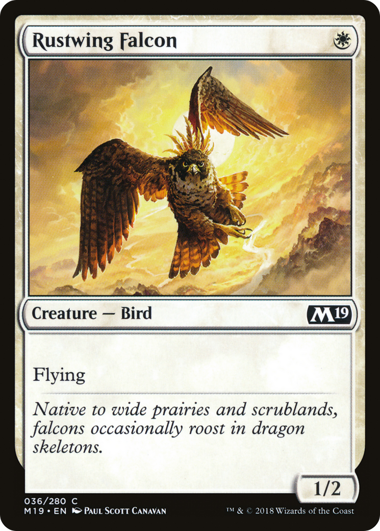 Rustwing Falcon [Core Set 2019] Foil