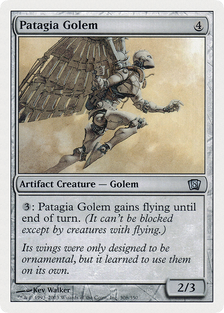 Patagia Golem [Eighth Edition] Foil