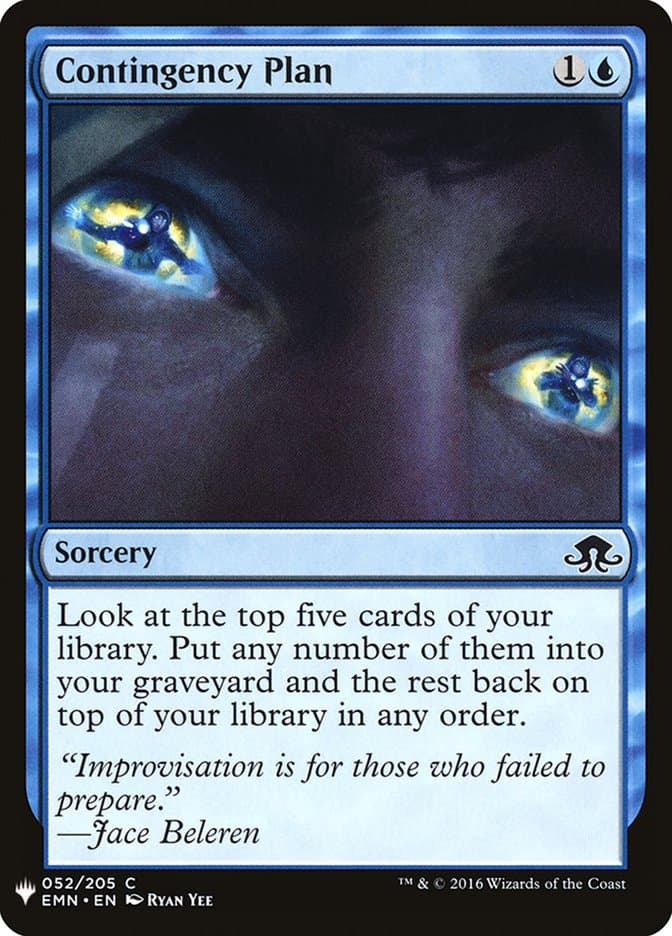 Contingency Plan |  (EMN-52) [The List]