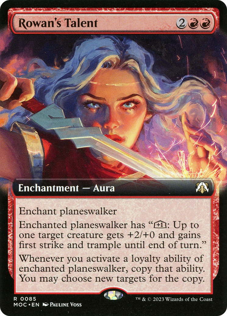 Rowan's Talent (MOC-085) - March of the Machine Commander: (Extended Art) Foil