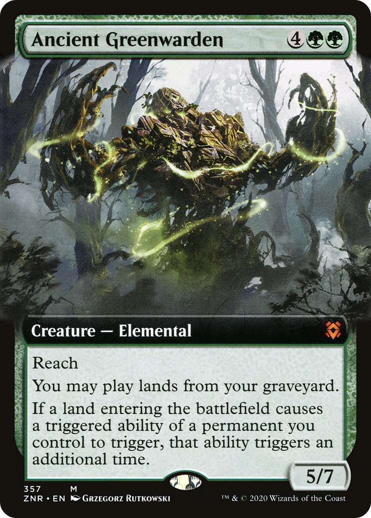 Ancient Greenwarden (Extended Art) [Zendikar Rising] Foil