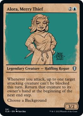 Alora Merry Thief Showcase 381 (Commander Legends: Battle for Baldur's Gate) 