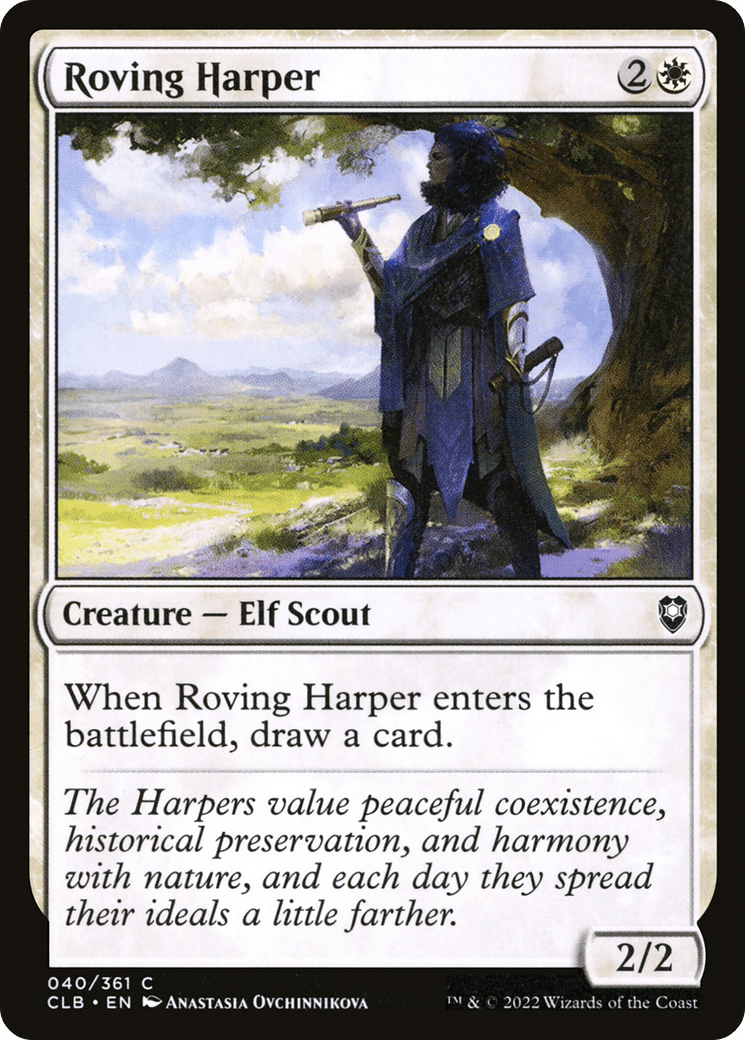 Roving Harper [Commander Legends: Battle for Baldur's Gate] Foil