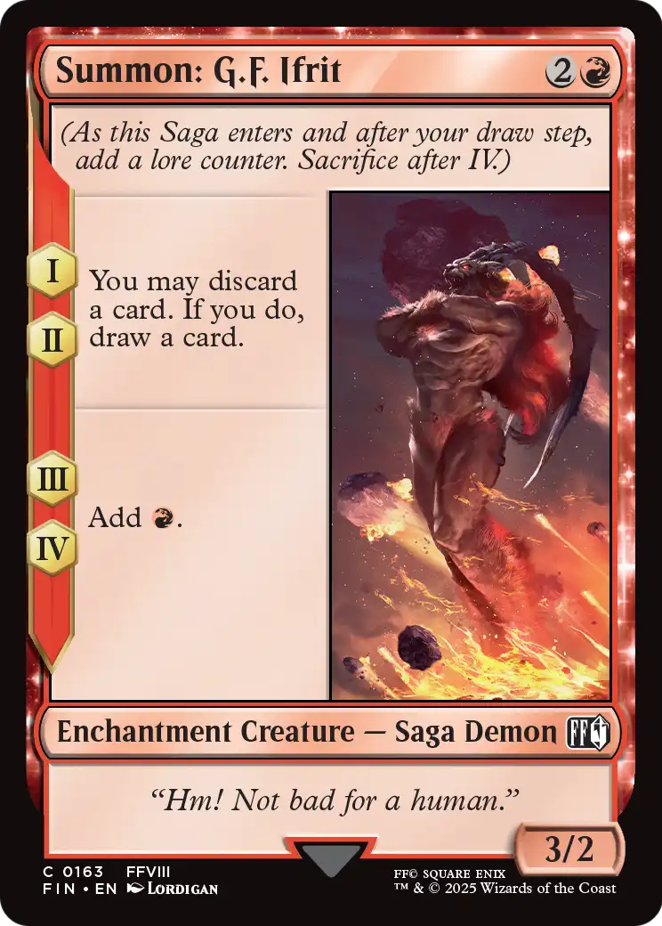 Summon: G.F. Ifrit (163) [FINAL FANTASY]  Foil