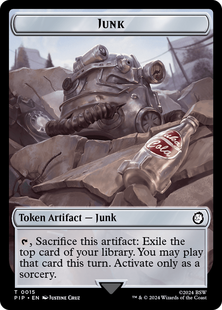 Junk // Treasure Double-Sided Token [Fallout Tokens]