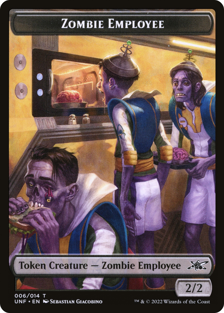 Zombie Employee (TUNF-006) - Unfinity Tokens Foil